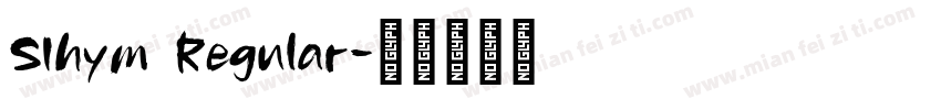 SIhym Regular字体转换